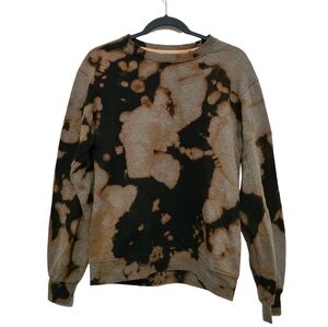 Bleach Wash Gray Crewneck Sweatshirt